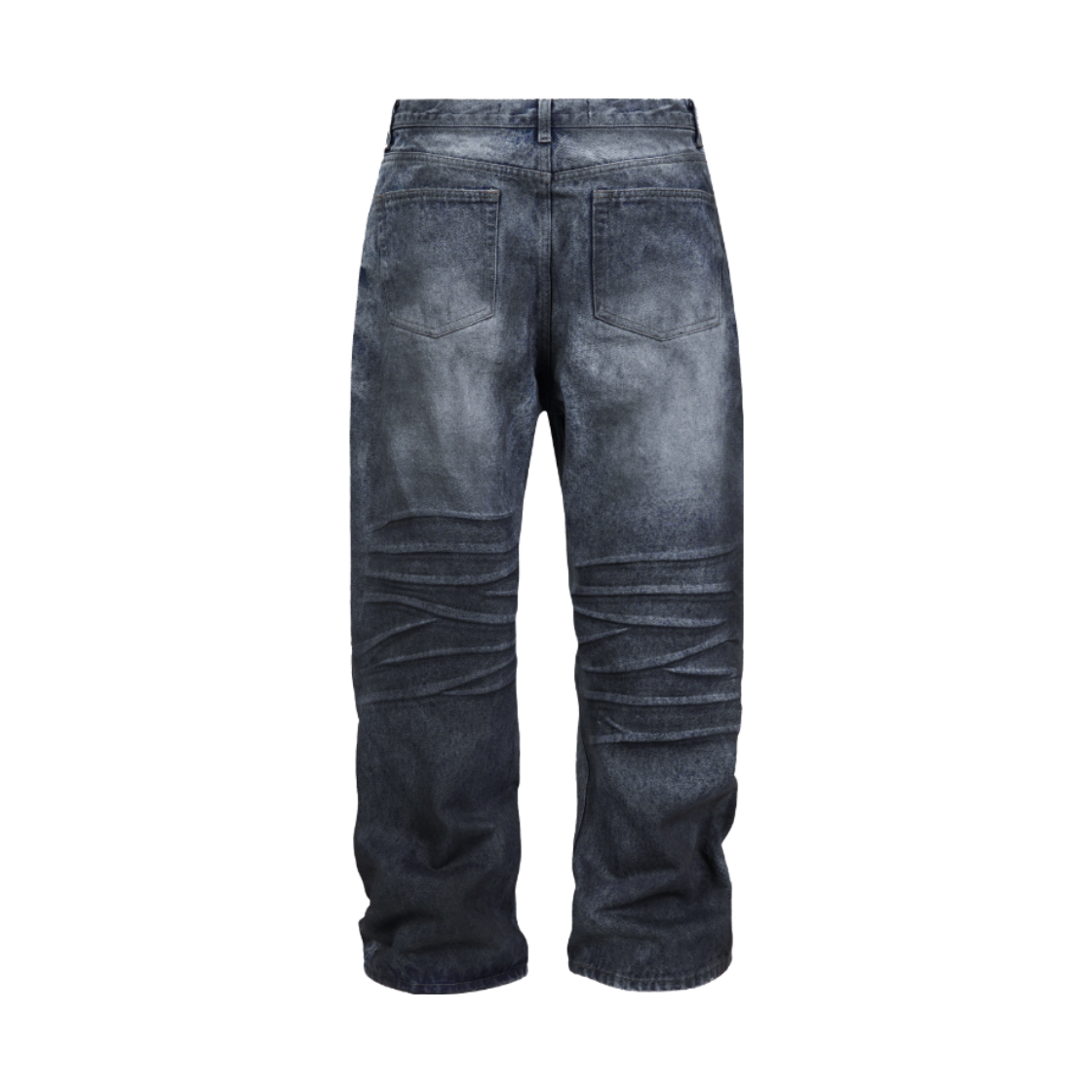 코너블레스 레귤러 새깅 더티 데님 팬츠 다크블루(Cornerbless Regular Sagging Dirty Denim Pants Dark Blue) - 3