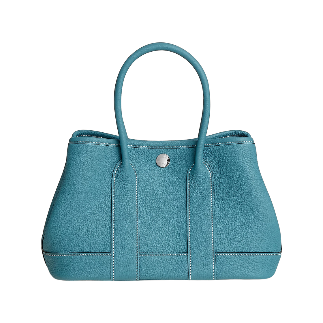 H086729CKD2 Hermes Neo Garden 23 Bag Togo Calfskin & Palladium New Bleu Jean
