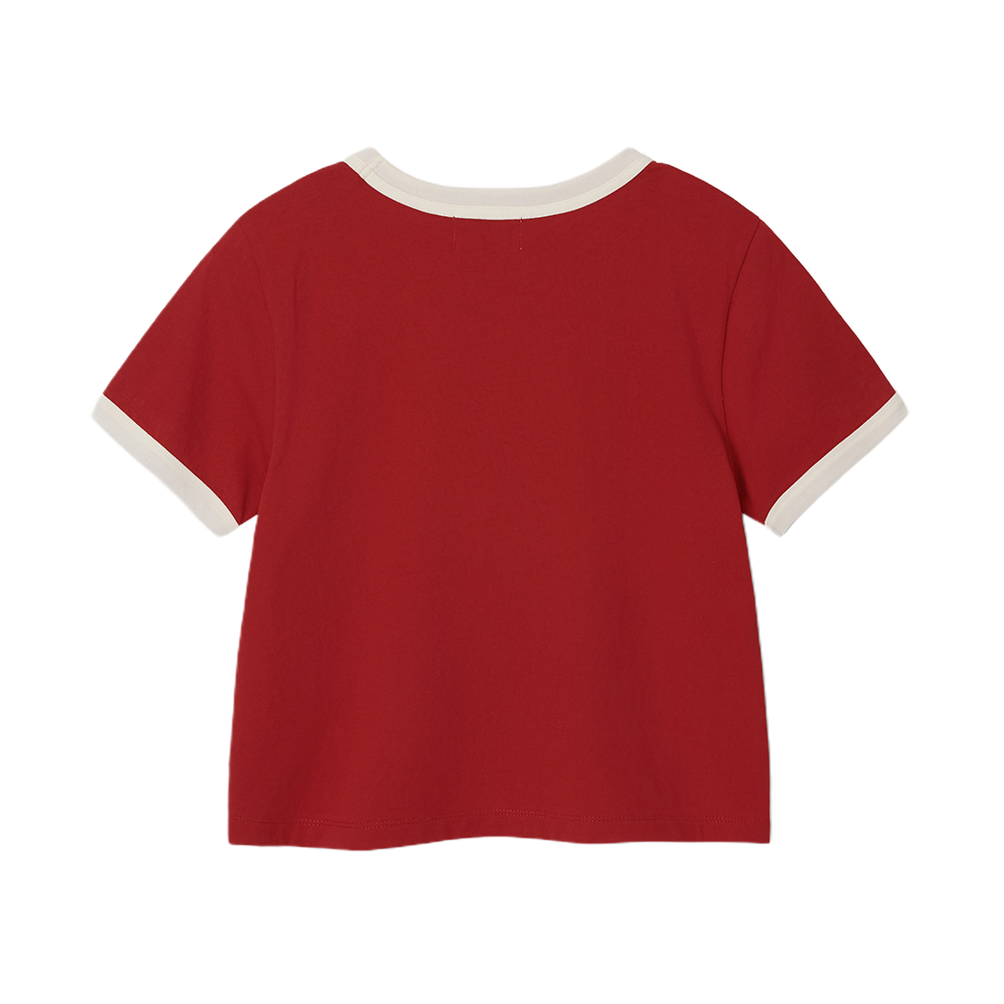 세터 x 몬치치 우먼 링거 반팔 티셔츠 레드(SATUR x Monchhichi W Ringer T-Shirt Red) - 2