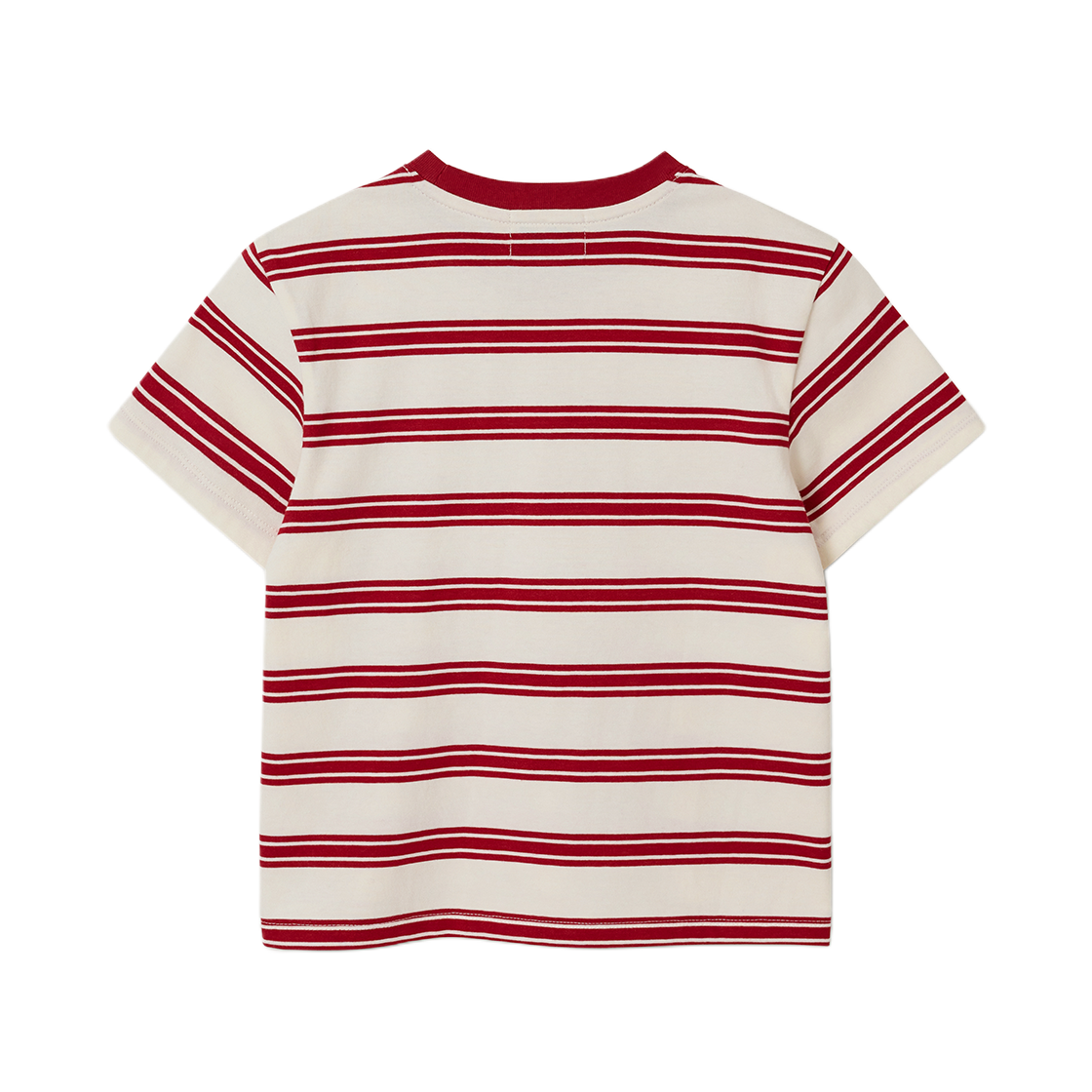 세터 x 몬치치 키즈 스트라이프 반팔 티셔츠 레드(SATUR x Monchhichi K Stripe T-Shirt Red) - 2