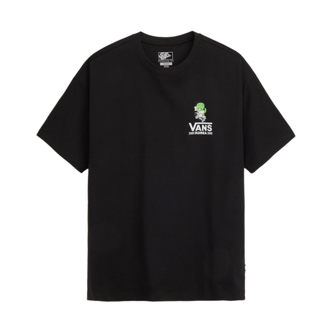 반스 x 둘리 코리아 크루 숏슬리브 티셔츠 블랙(Vans x Dooly Korea Crew Short Sleeve T-Shirt Black) - 2
