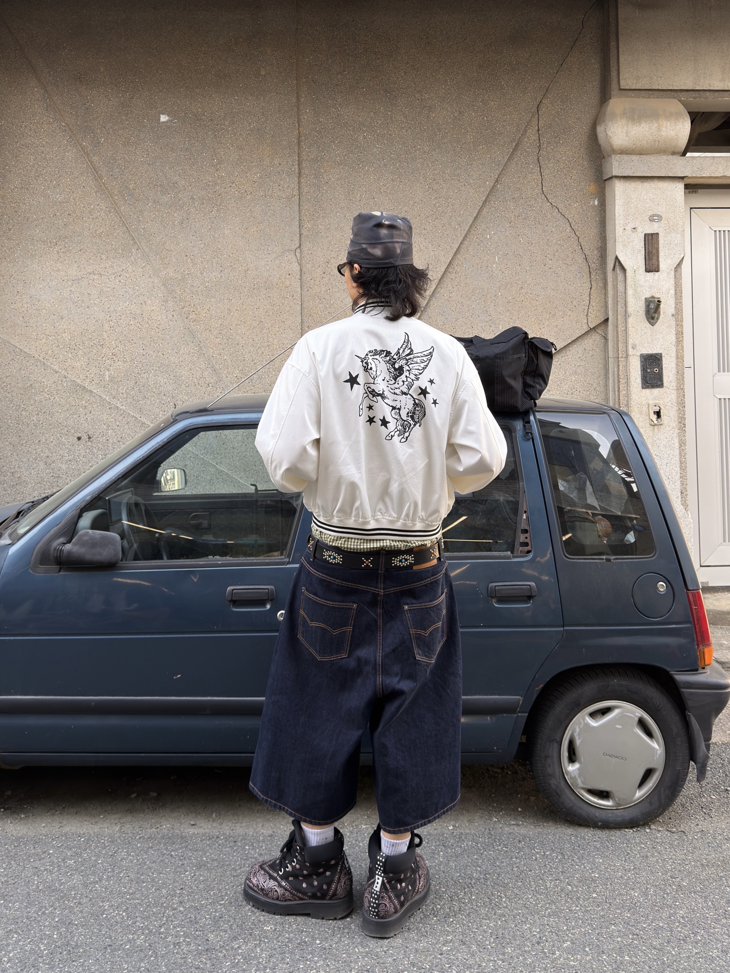 Nike x Stussy Skull Cap Multi, Supreme Duffle Bag Black - 24SS 착용 스타일 - 3