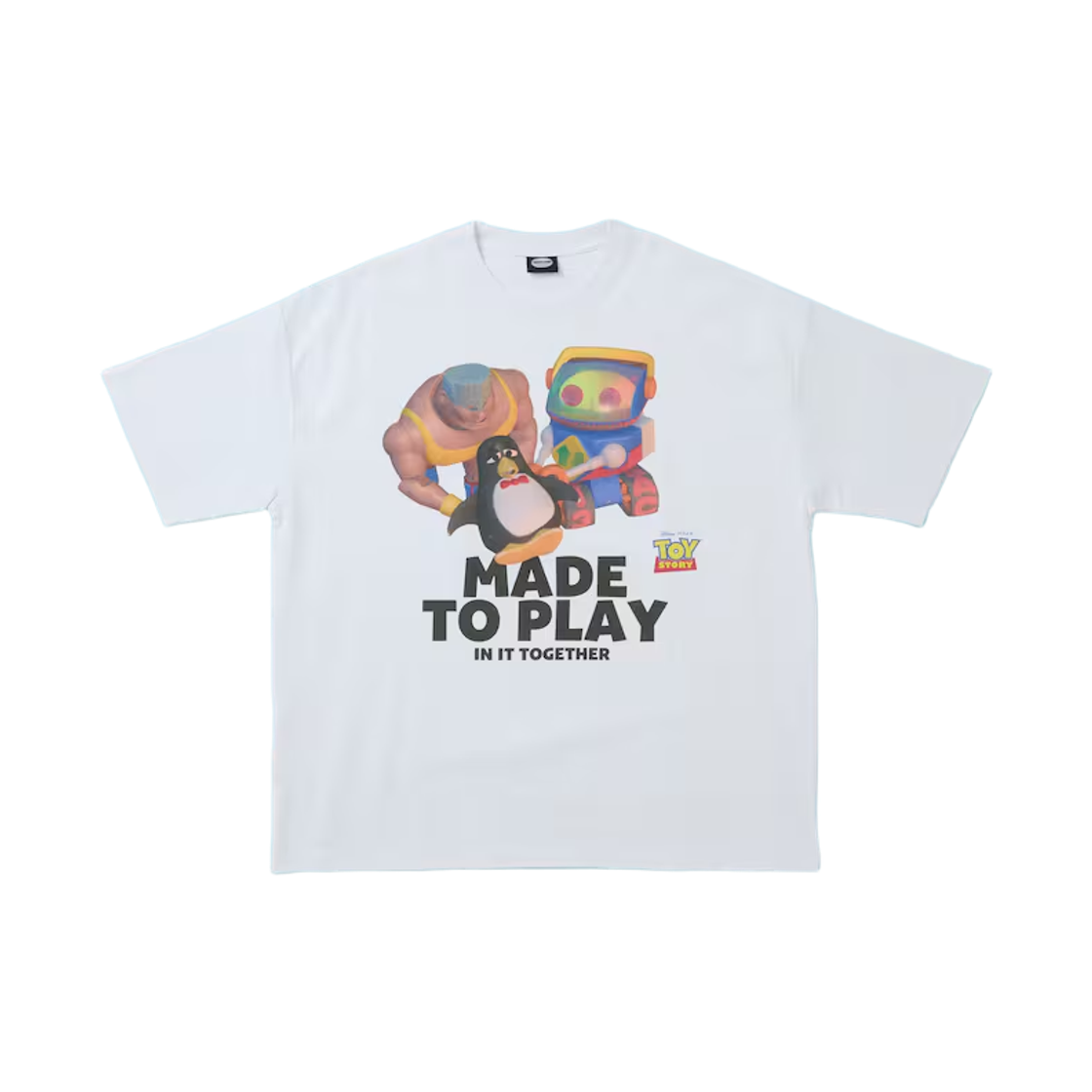 프릭스 스토어 x 토이 스토리 캐릭터 프린트 크루넥 티셔츠 위지 화이트(Freak's Store x Toy Story Character Print Crew Neck T-Shirt Weezy White) - 1