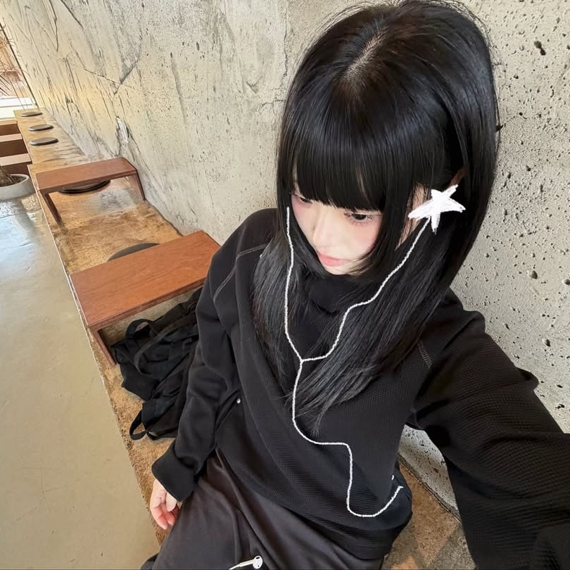 SPORT CHAMBER SC Waffle Ear-Open Hood T-shirt BLACK 착용 스타일 - 5
