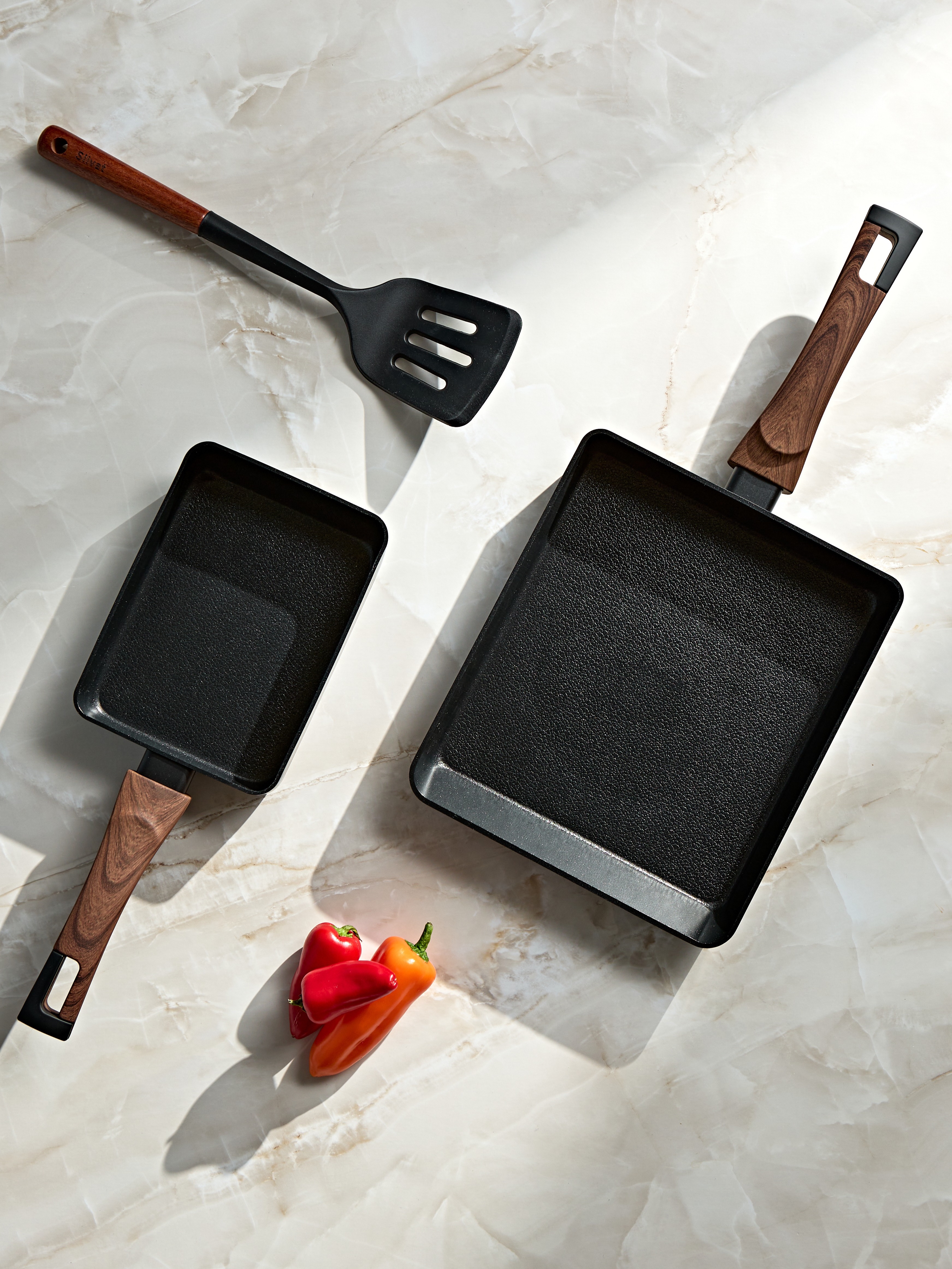 Silvat Carino IH induction square pan 18 cm, Silvat Carino IH induction square pan 24 cm 착용 스타일