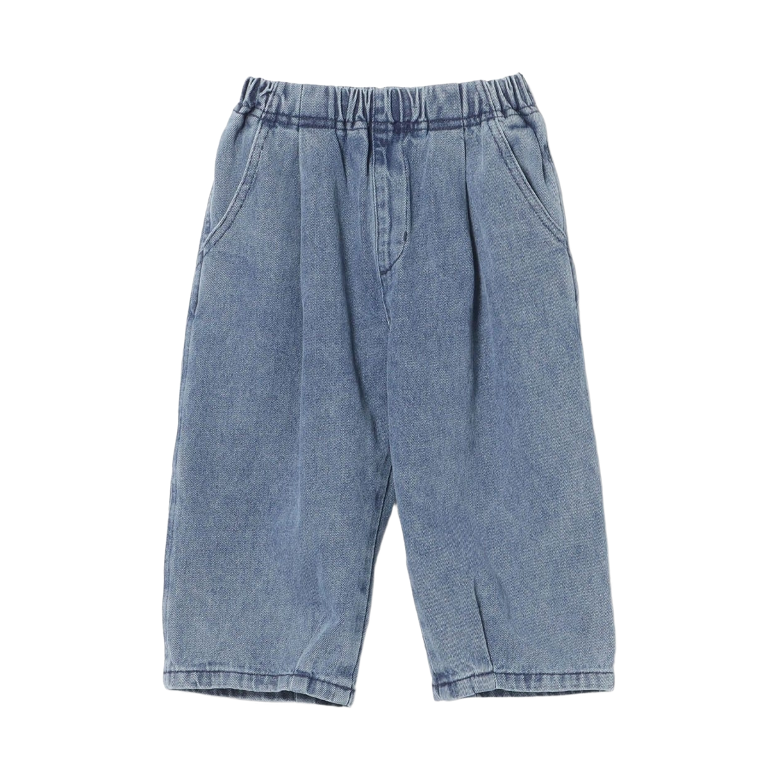 45-23-0117-443 (Kids) Beams Mini Cropped Denim Pants Blue