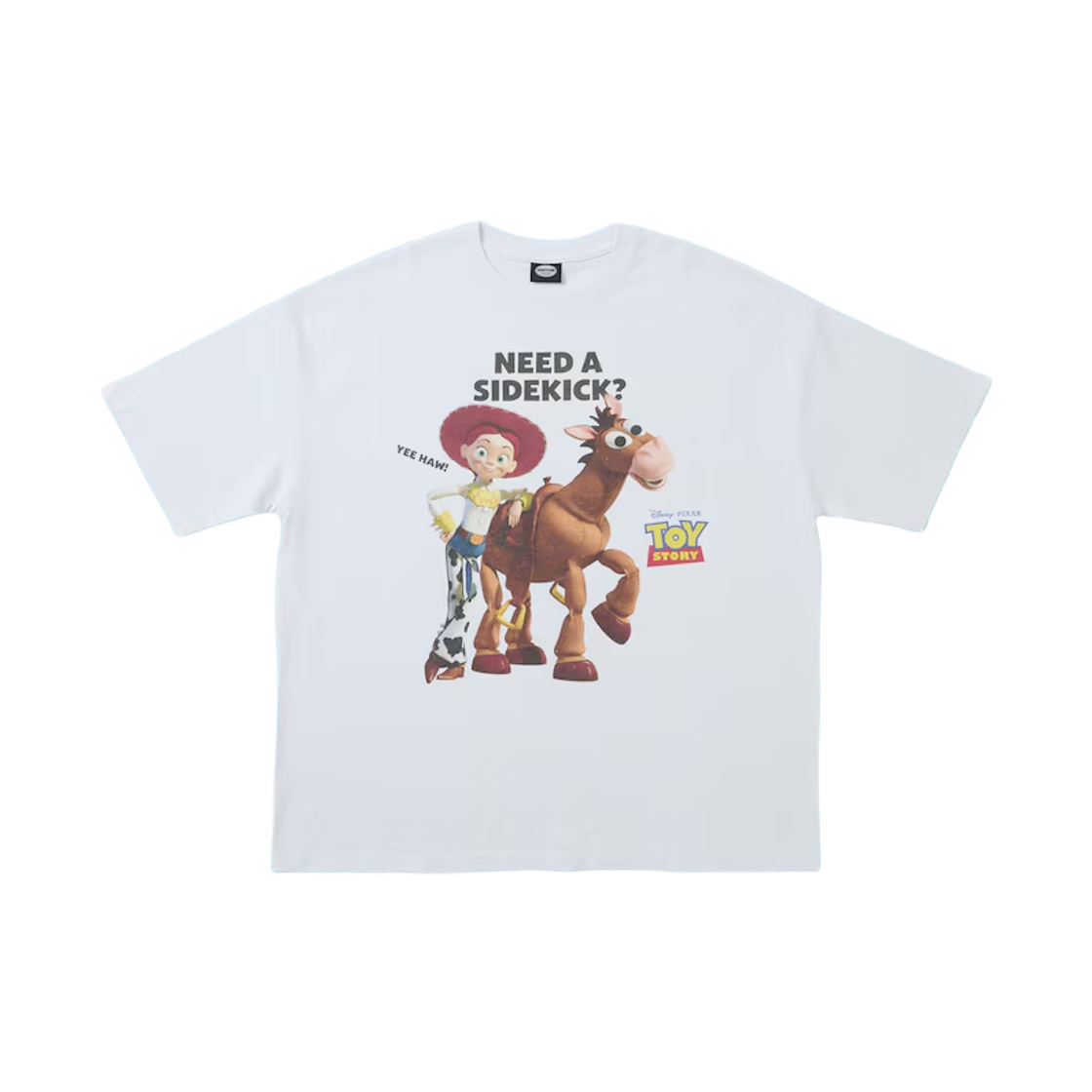 프릭스 스토어 x 토이 스토리 캐릭터 프린트 크루넥 티셔츠 제시 & 불스아이 화이트(Freak's Store x Toy Story Character Print Crew Neck T-Shirt Jessie & Bullseye White) - 1