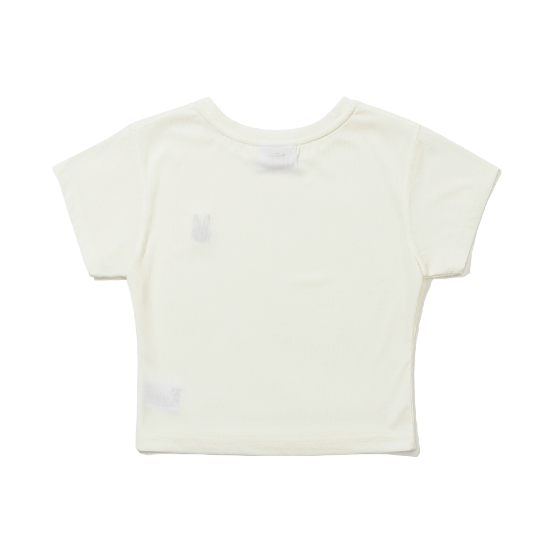 비에스래빗 트리피 래빗 우먼스 숏 크롭 반팔티셔츠 크림(Bsrabbit Trippy Rabbit Women's Short Crop SST Cream) - 2
