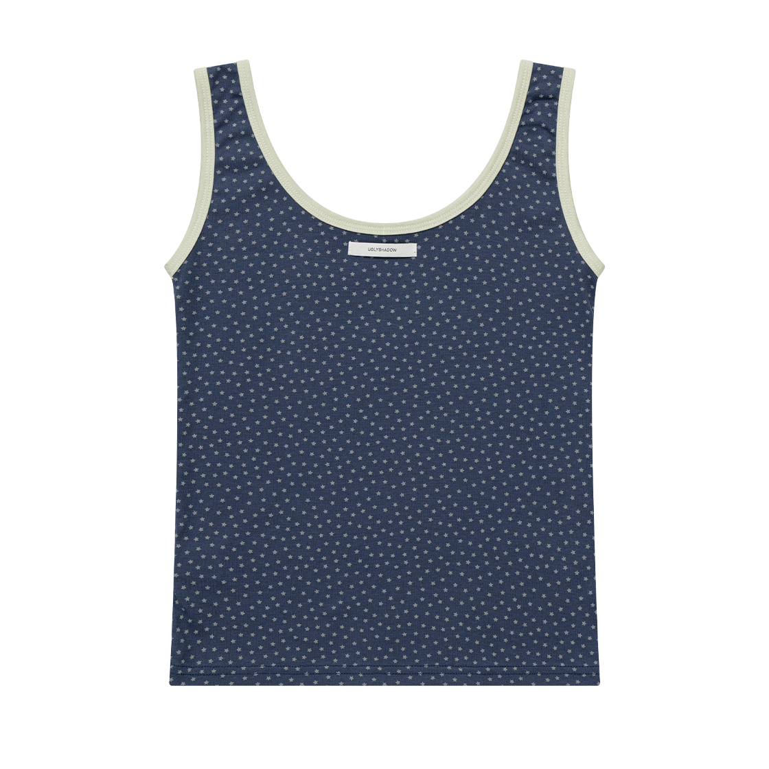 어글리쉐도우 스타 콘트라스트 슬리브리스 네이비(UGLYSHADOW Star Contrast Sleeveless Navy) - 2