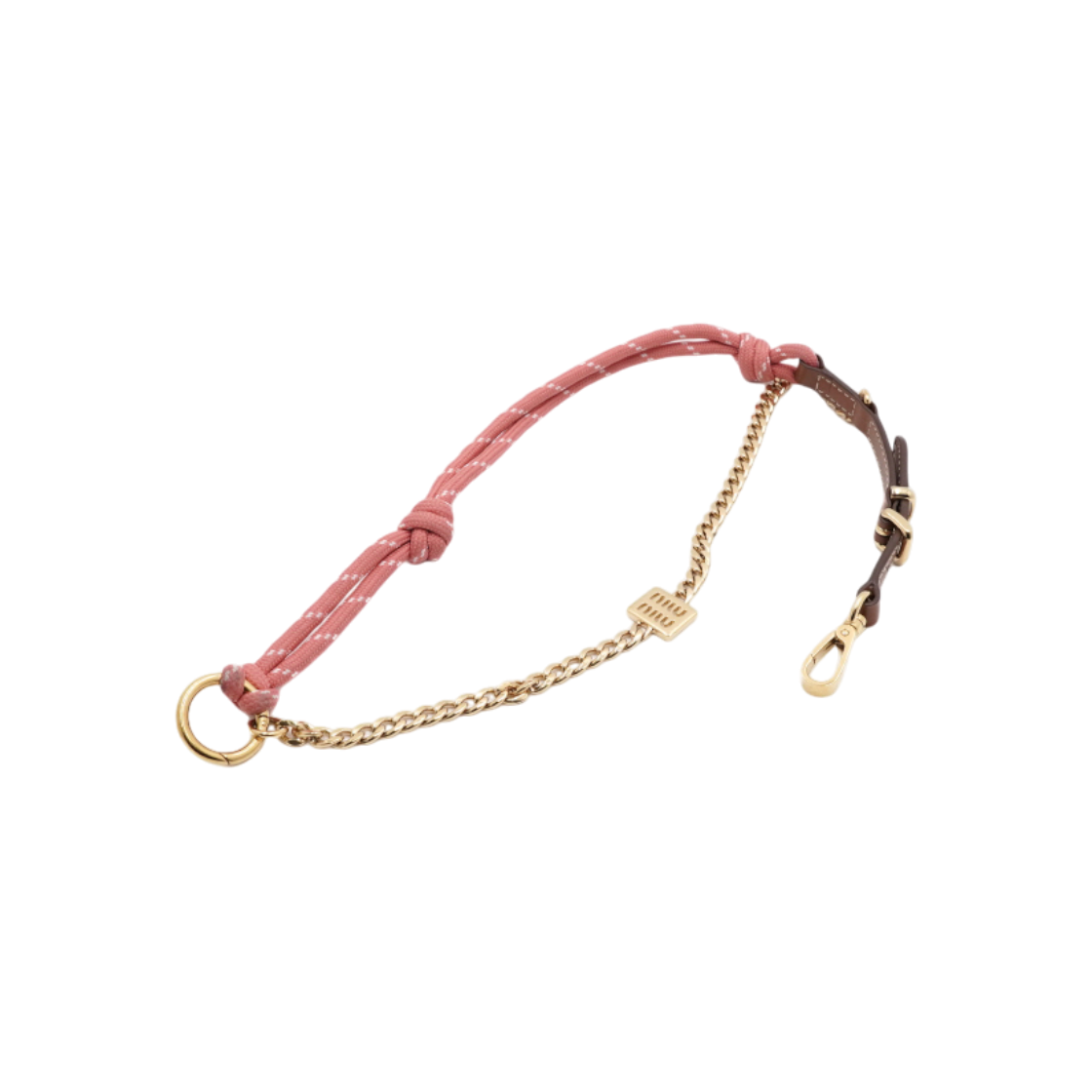 미우미우 5TL510 레더 코드 메탈 트릭 꼬냑 타마린드 키링 겸 백참aa63234(Miu Miu Leather Code Metal Trick Cognac Tamarind Keychain & Bag Charm) - 1