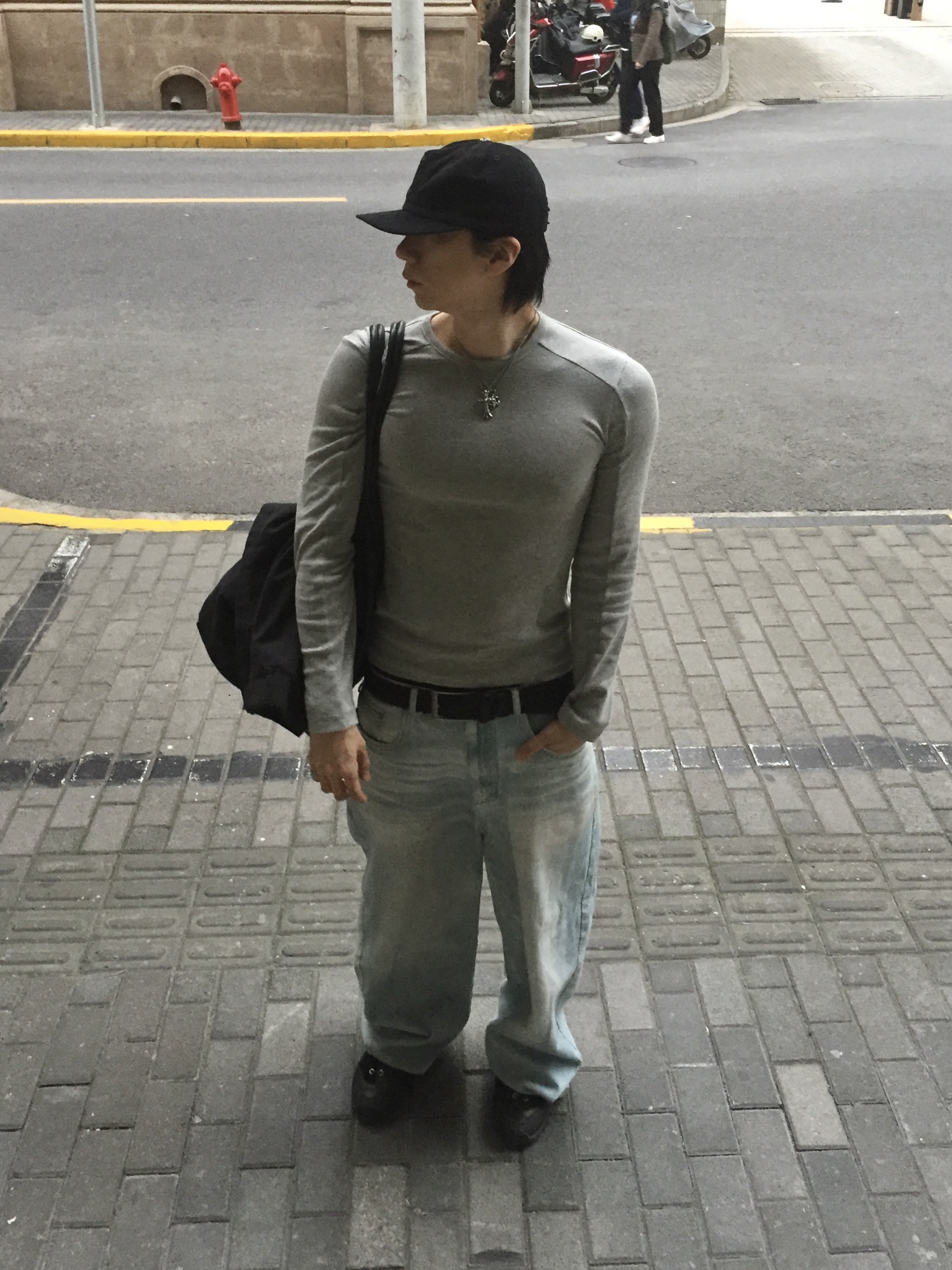 Chrome Hearts Dagger Cordoruy Cap Black Orange, Chrome Hearts Cemetery Ring Silver 착용 스타일 - 8