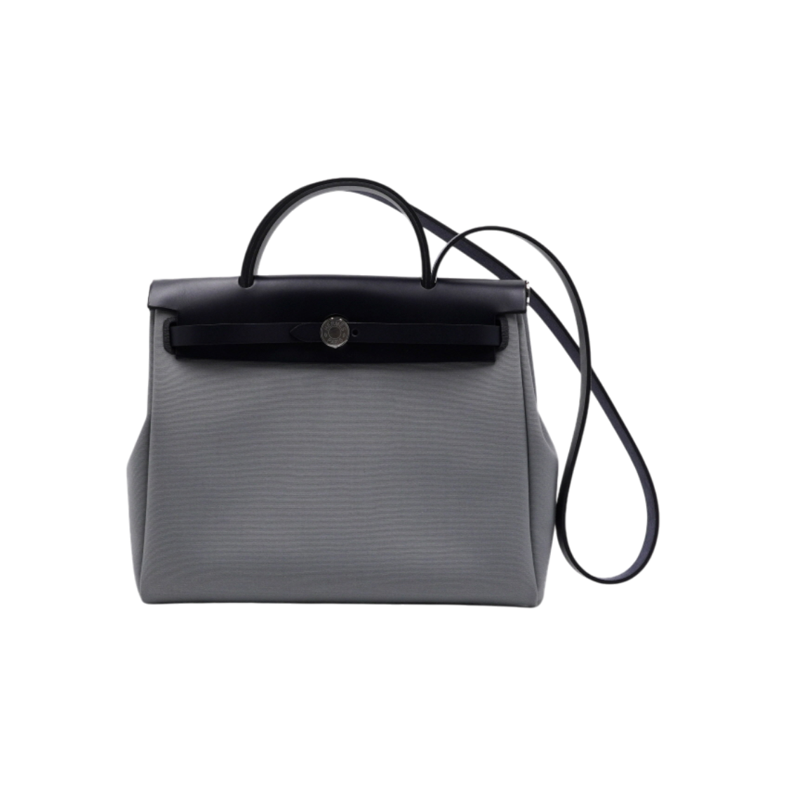 ITS7WUS26UAV Hermes H079091CKBH 26 Season Grigri Blue Indigo Silver Hardware Herbag 31 Tote & Shoulder Bag