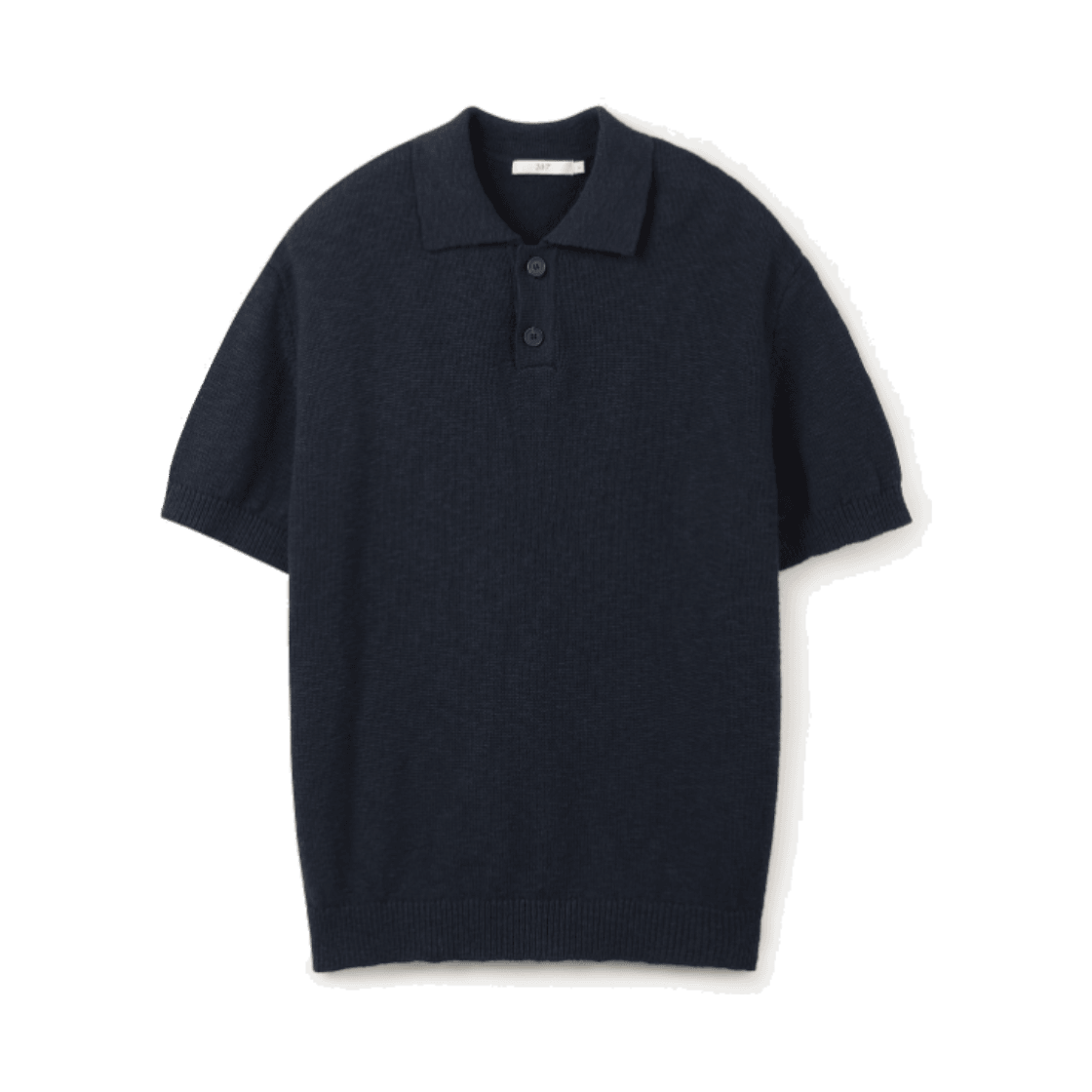 TMWAX26202NYX 24/7 series Crochet Cotton Collar Knit Navy