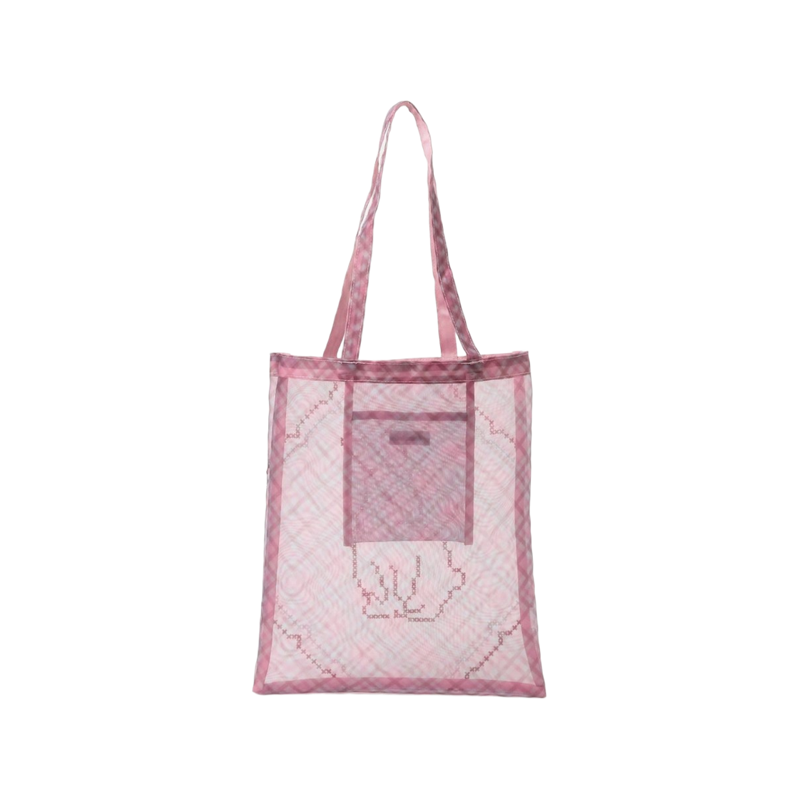 레이 빔즈 x 카세리니 튤 자수 토트백 핑크(Ray Beams x Casselini Tulle Embroidered Tote Bag Pink) - 2