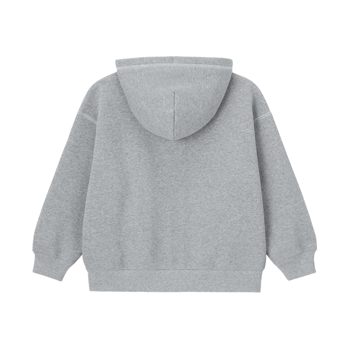 (키즈) GU 헤비웨이트 스웨트 풀집 후드 그레이((Kids) GU Heavyweight Sweat Full Zip Hoodie Gray) - 2
