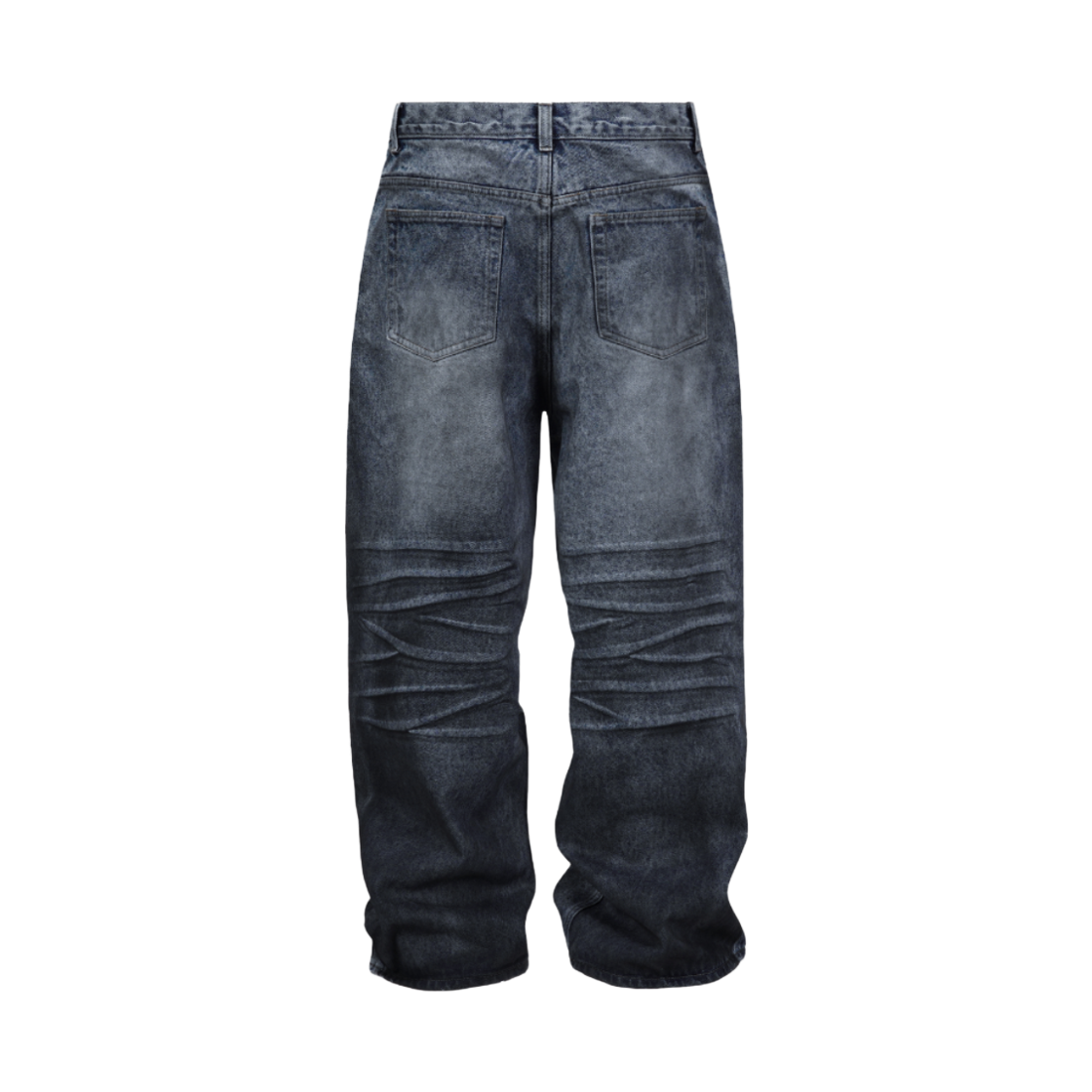 코너블레스 와이드 디스트로이드 더티 데님 팬츠 다크블루(CORNERBLESS Wide Destroyed Dirty Denim Pants Dark Blue) - 3