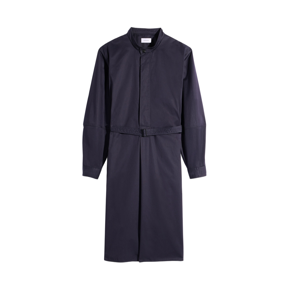 (W) 르메르 라이트 코튼 사틴 리케트 드레스 잉크 블루((W) Lemaire Liquette Dress in Light Cotton Satin Ink Blue) - 1