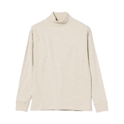 Beams Plus x Warehouse & Co. Lot 5910 Long Sleeve High Neck T-Shirt Oatmeal