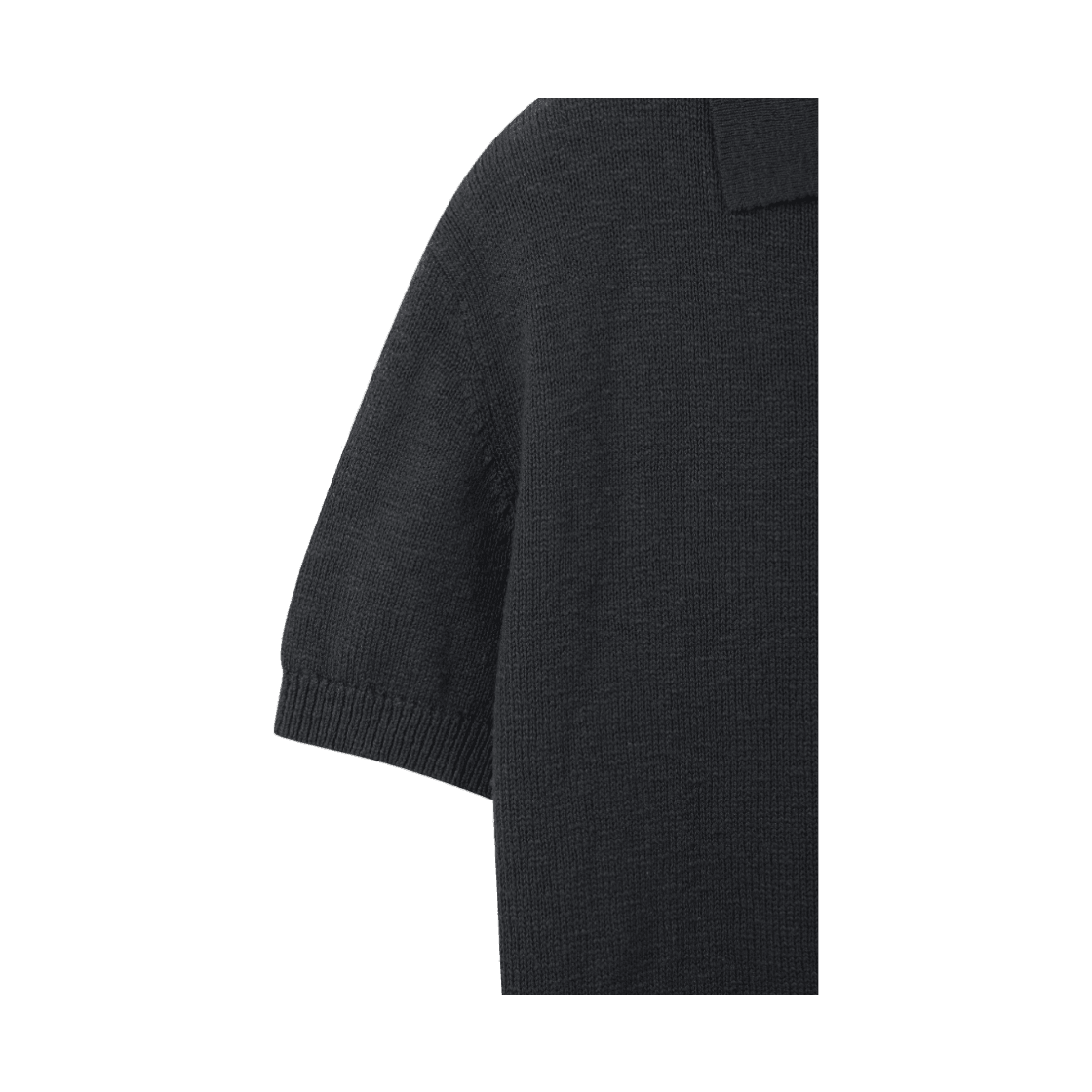 24/7 시리즈 크로셰 코튼 칼라넥 니트 탑 차콜(24/7 series Crochet Cotton Collar Knit Charcoal) - 4