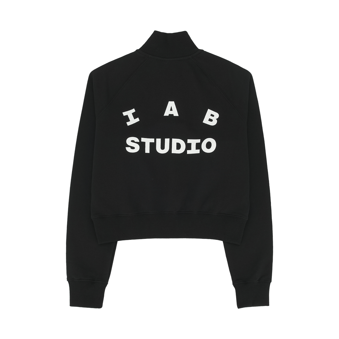 아이앱 스튜디오 아이앱 크롭 하프 집업 블랙(IAB Studio IAB Cropped Half Zip-up Black) - 2