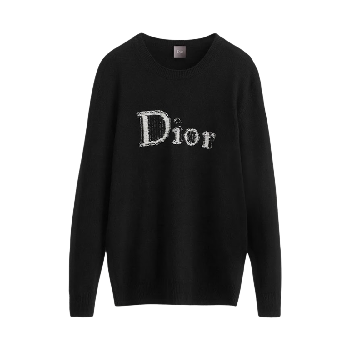 디올 울 캐시미어 자카드 리버스 스웨터 블랙(Dior Wool Cashmere Jacquard Reverse Sweater Black)