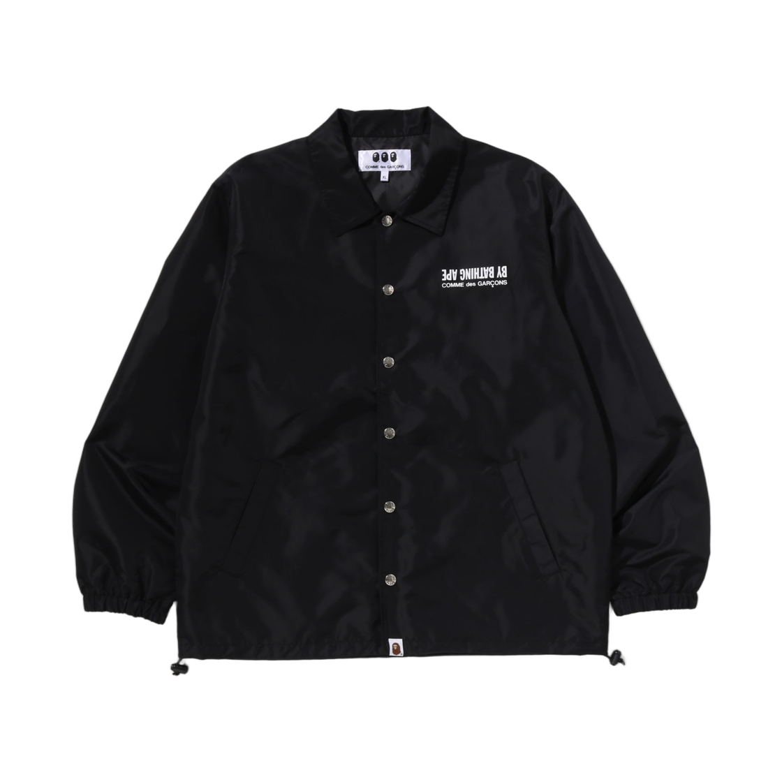 베이프 x 꼼데가르송 오사카 코치 자켓 블랙(BAPE x Comme des Garcons Osaka Coach Jacket Black) - 2
