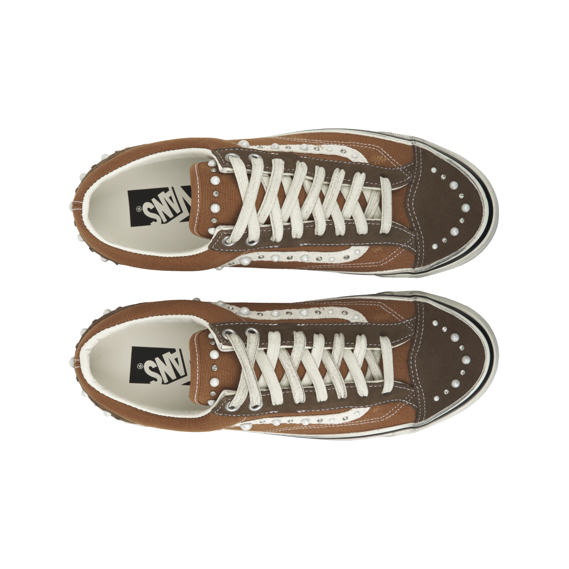 반스 LX 올드스쿨 36 펄라이즈드 빈티지 코코아 브라운(Vans LX Old Skool 36 Pearlized Vintage Cocoa Brown) - 5