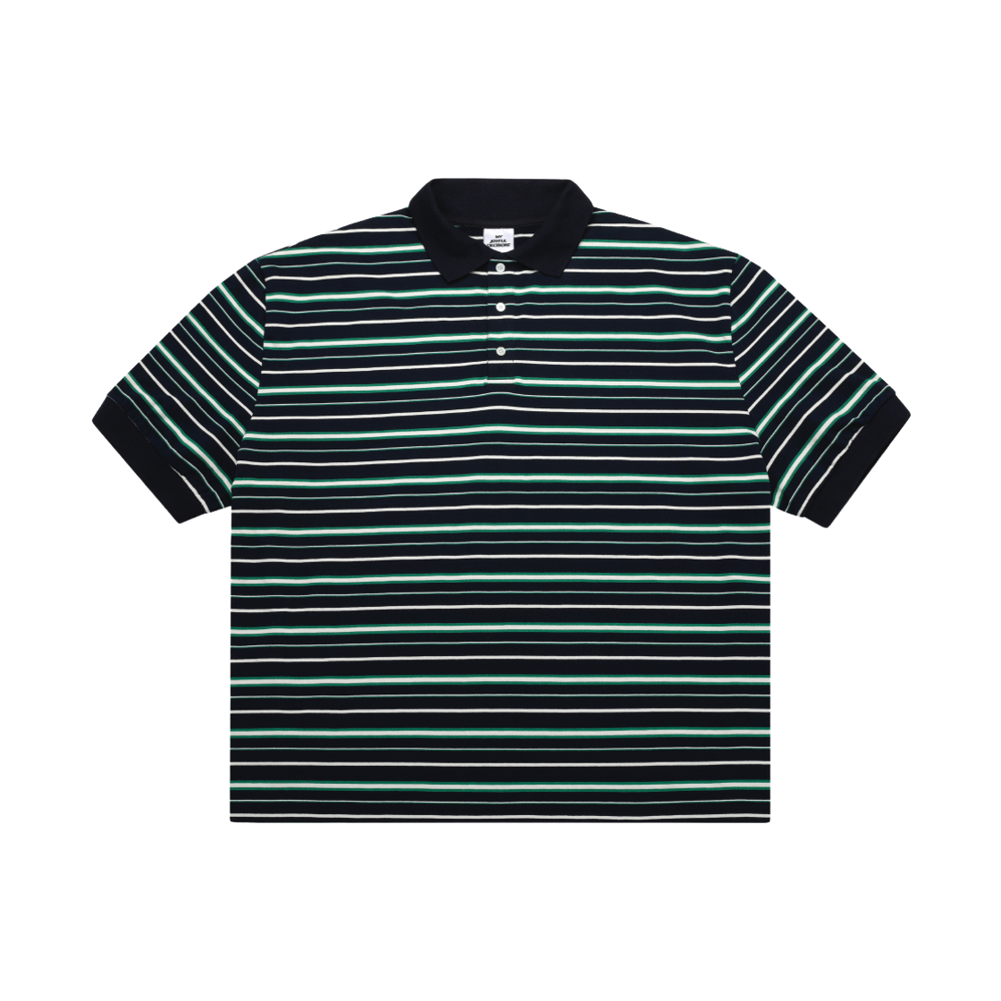 엠제이디 오버사이즈 스트라이프 폴로 그린(MJD Oversized Striped Polo Green)