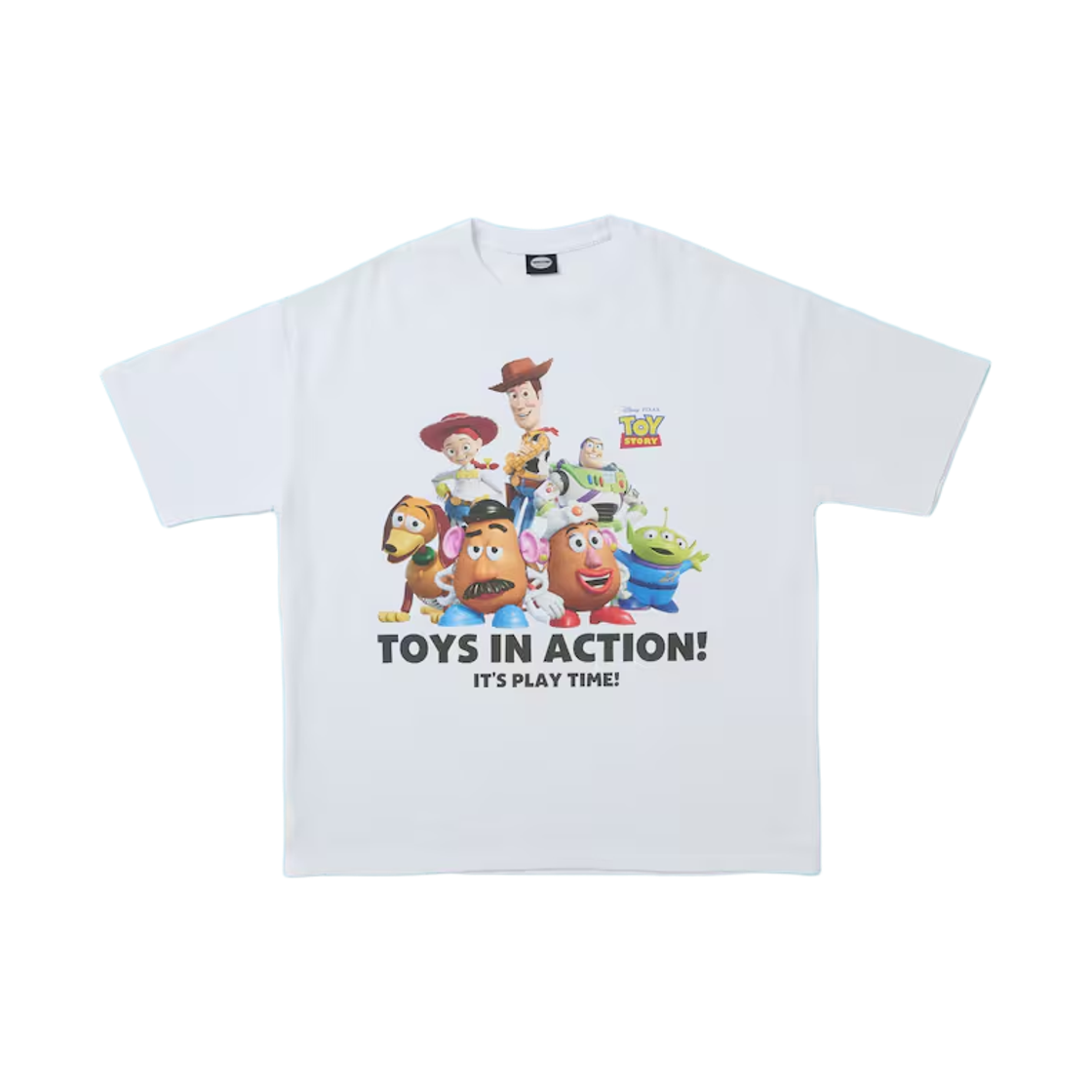 프릭스 스토어 x 토이 스토리 캐릭터 프린트 크루넥 티셔츠 뉴 알스터 화이트(Freak's Store x Toy Story Character Print Crew Neck T-Shirt New Allster White) - 1