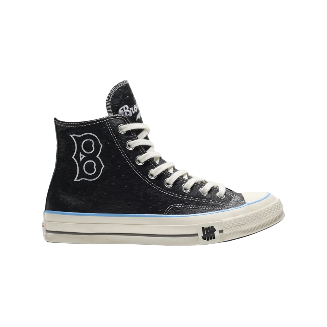 A21717C Converse x Undefeated x Brooklyn Dodgers Chuck Taylor All Star Hi Black Egret