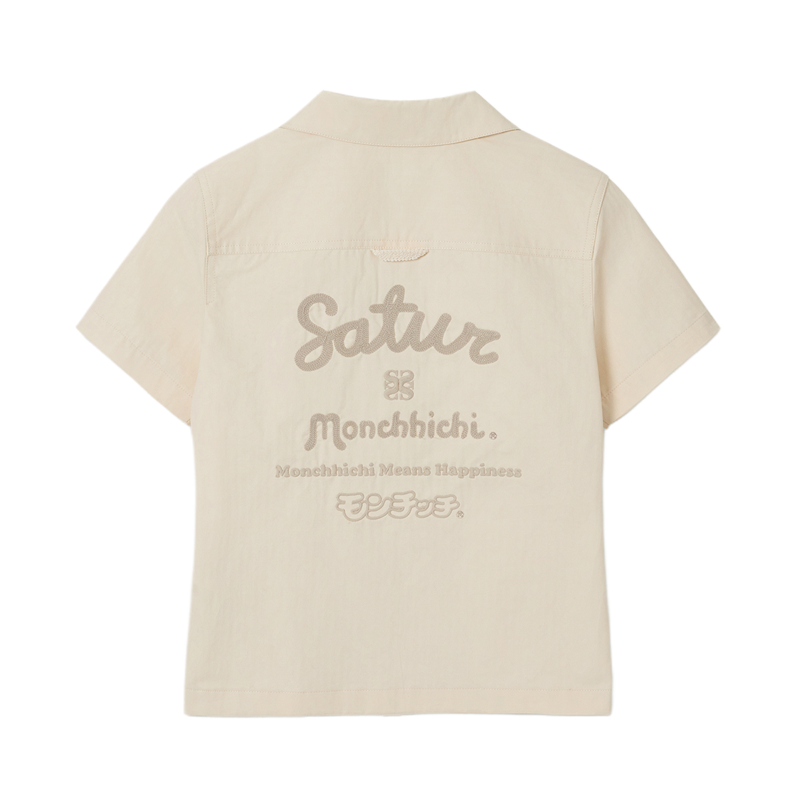 세터 x 몬치치 우먼 그래픽 하프 셔츠 크림(SATUR x Monchhichi W Graphic Half Shirt Cream) - 2