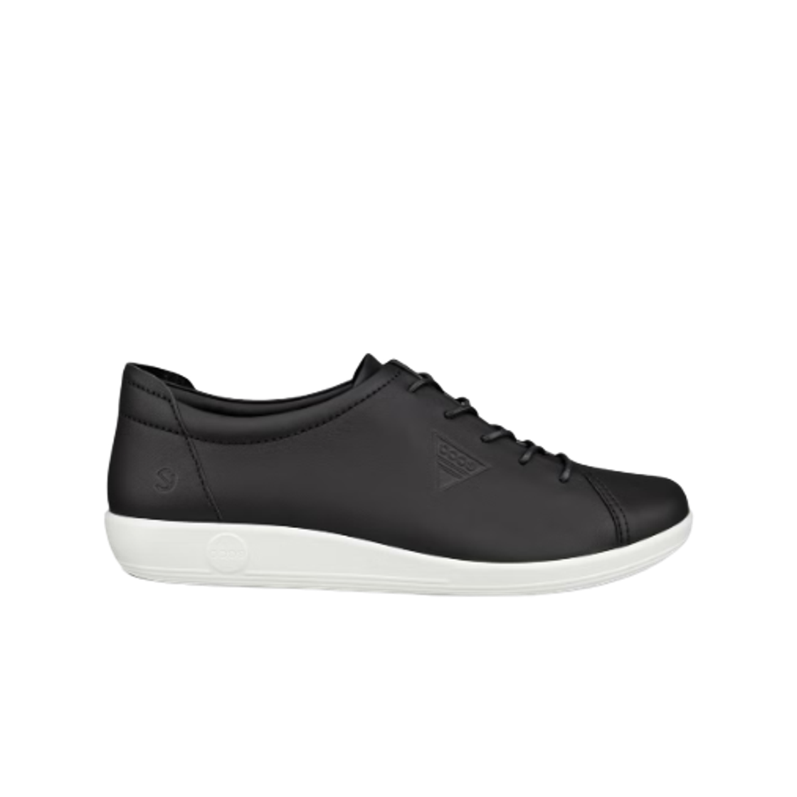 (W) 에코 소프트 2.0 레더 워킹 블랙((W) Ecco Soft 2.0 Leather Walking Black)