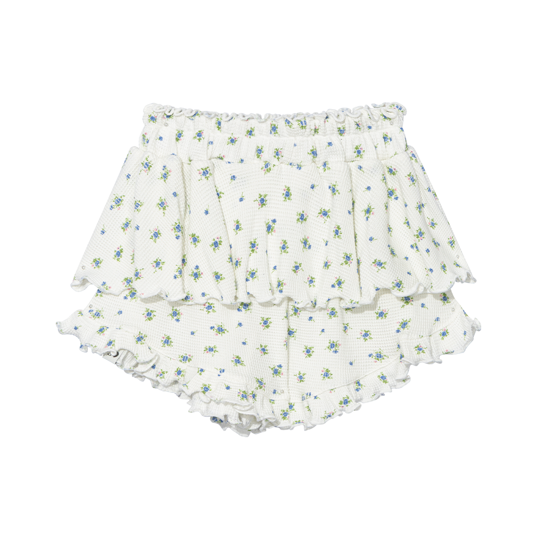 어글리쉐도우 러플 플라워 스커트 팬츠 화이트(UGLYSHADOW Ruffle Flower Skirt Pants White) - 2