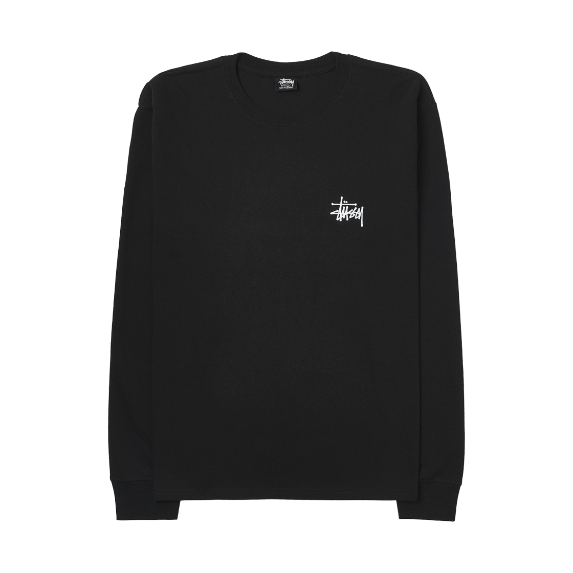 스투시 베이직 스투시 롱슬리브 티셔츠 블랙 2022(Stussy Basic Stussy LS T-Shirt Black 2022) - 2
