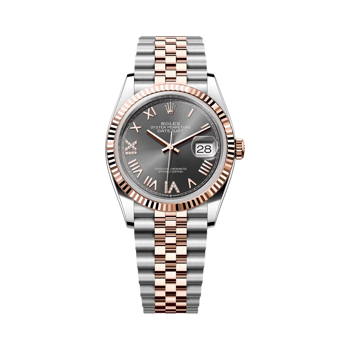 126231 Rolex Datejust 36mm 126231 Slate Diamond Set Jubilee