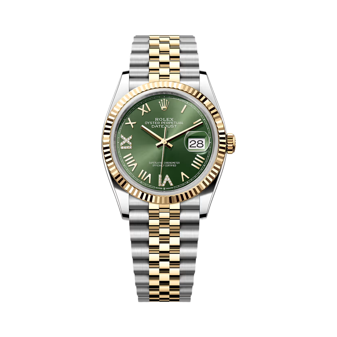 롤렉스 데이트저스트 36mm 126233 올리브 그린 다이아 셋팅 쥬빌리(Rolex Datejust 36mm 126233 Olive Green Diamond Set Jubilee) - 1