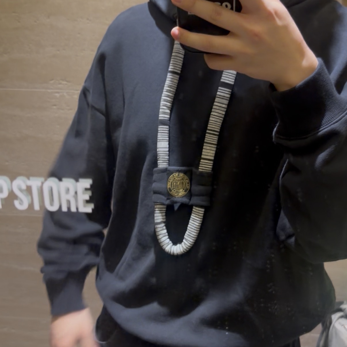 Kapital 30 Fleece Dragon Hood Sweatshirt Black 착용 스타일