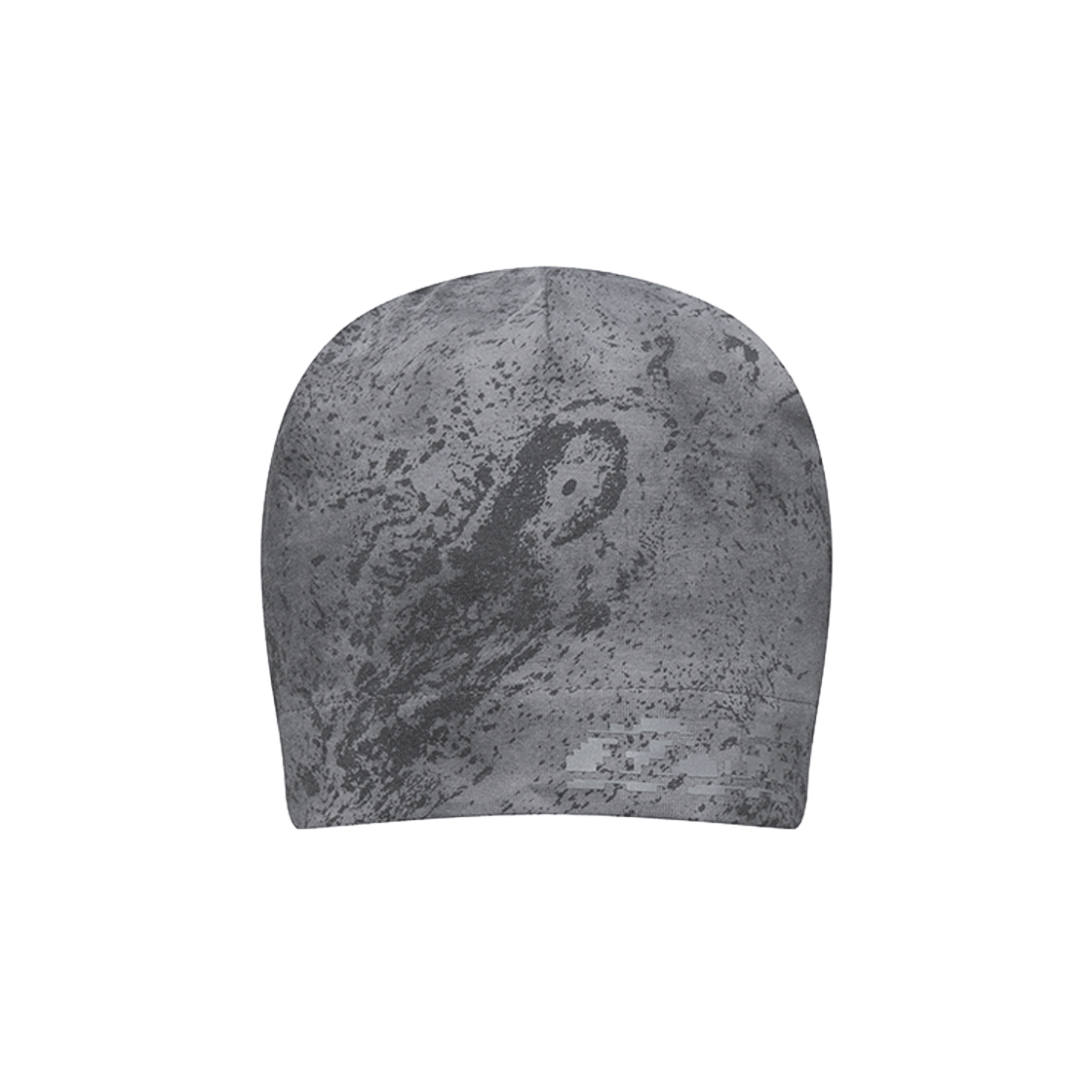 EDX01AC01CH EDLIX Marble Dot Logo Reflect Cotton Beanie Charcoal