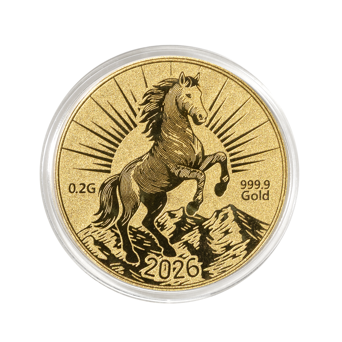 국제표준금거래소 말 코인 골드바 0.2g(International Standard Gold -Horse Coin Gold Bar 0.2g)