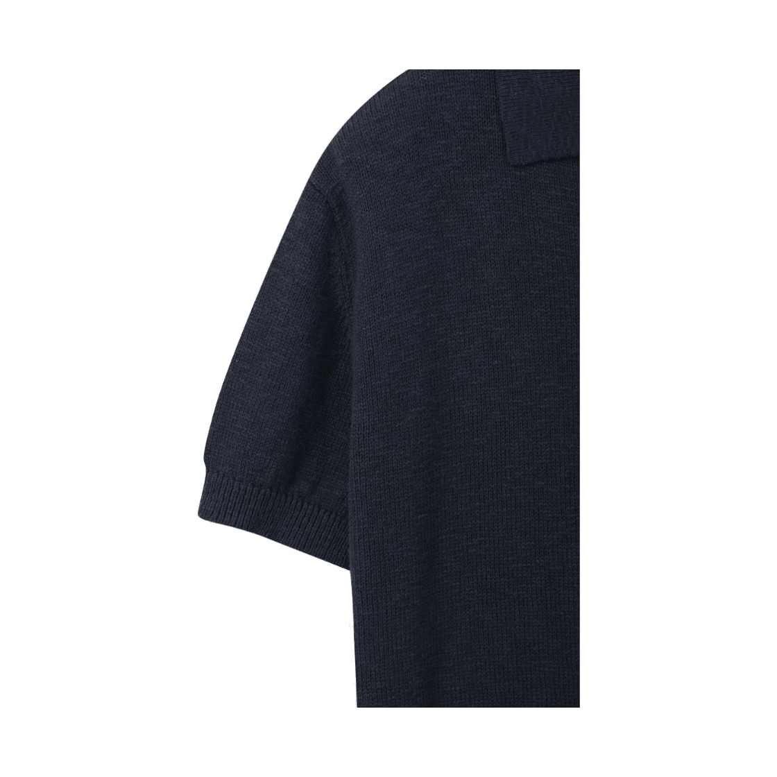 24/7 시리즈 크로셰 코튼 칼라넥 니트 탑 네이비(24/7 series Crochet Cotton Collar Knit Navy) - 4
