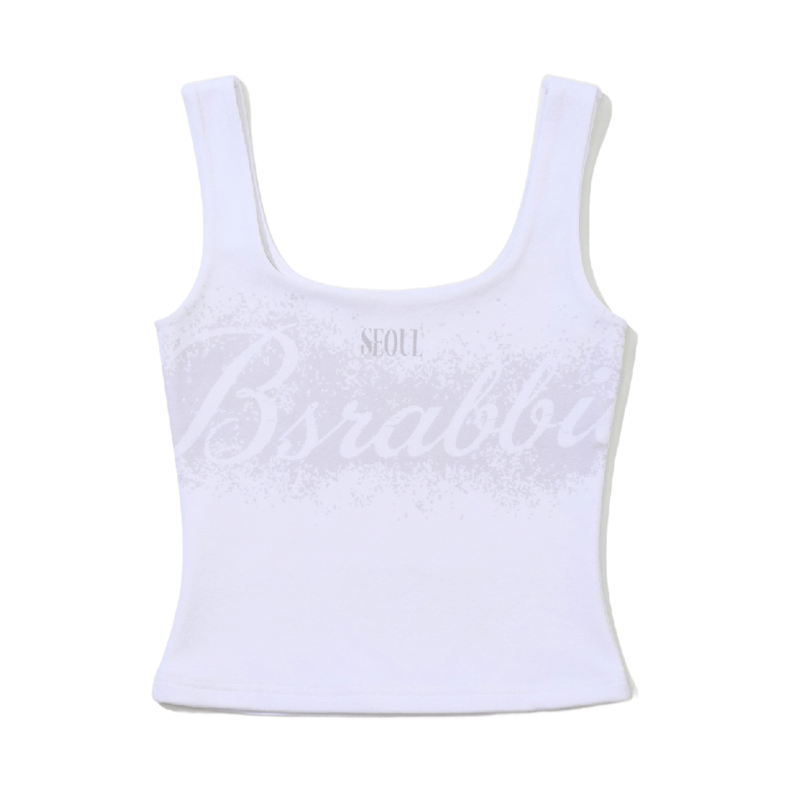 비에스래빗 우먼스 베이직 슬리블리스 티셔츠 화이트(Bsrabbit Women's Basic Sleeveless White) - 1