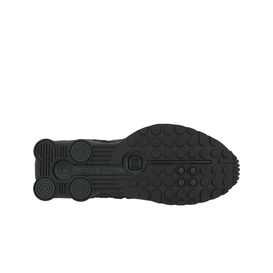 (W) 나이키 샥스 R4 블랙 다크 스모크 그레이((W) Nike Shox R4 Black Dark Smoke Grey) - 2