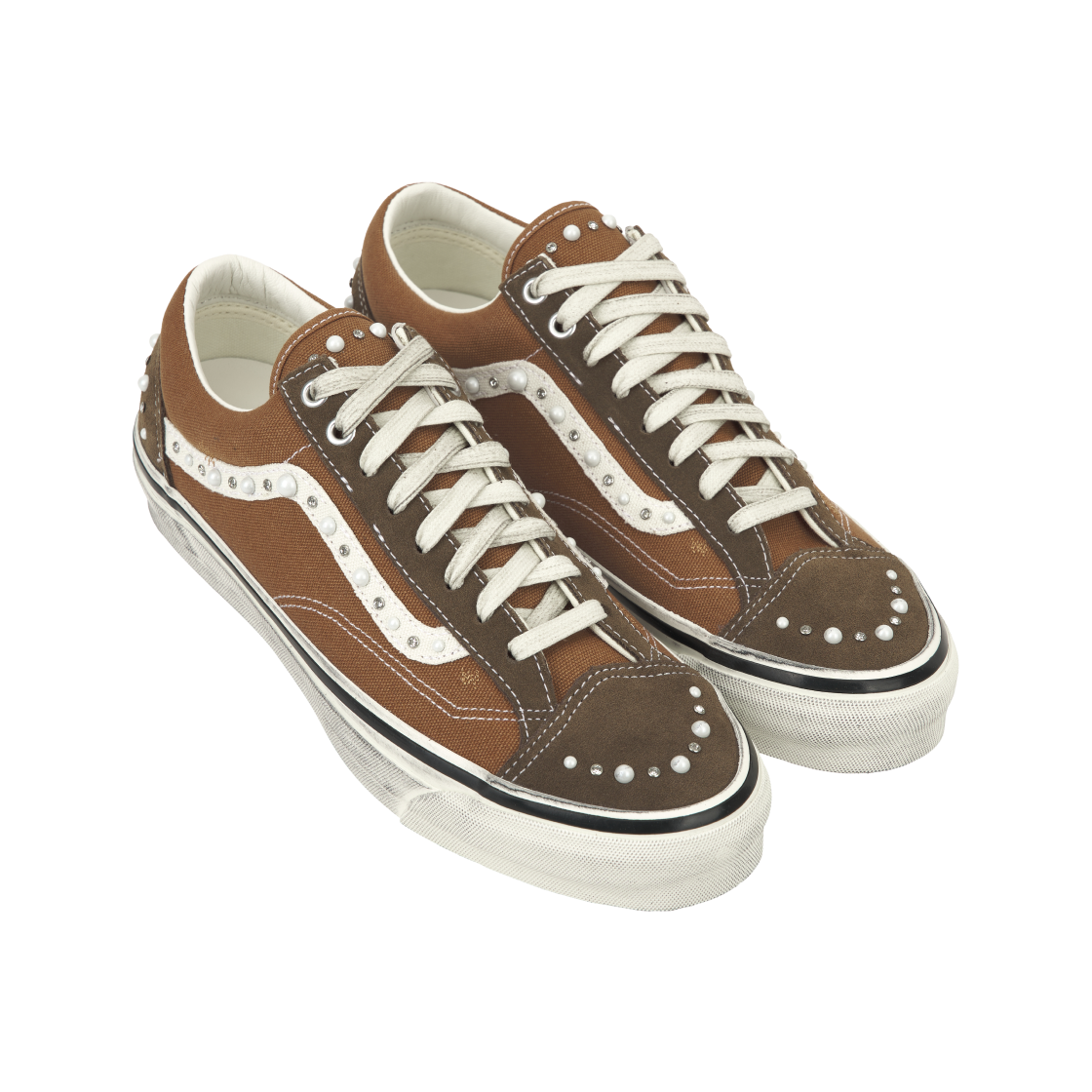반스 LX 올드스쿨 36 펄라이즈드 빈티지 코코아 브라운(Vans LX Old Skool 36 Pearlized Vintage Cocoa Brown) - 4