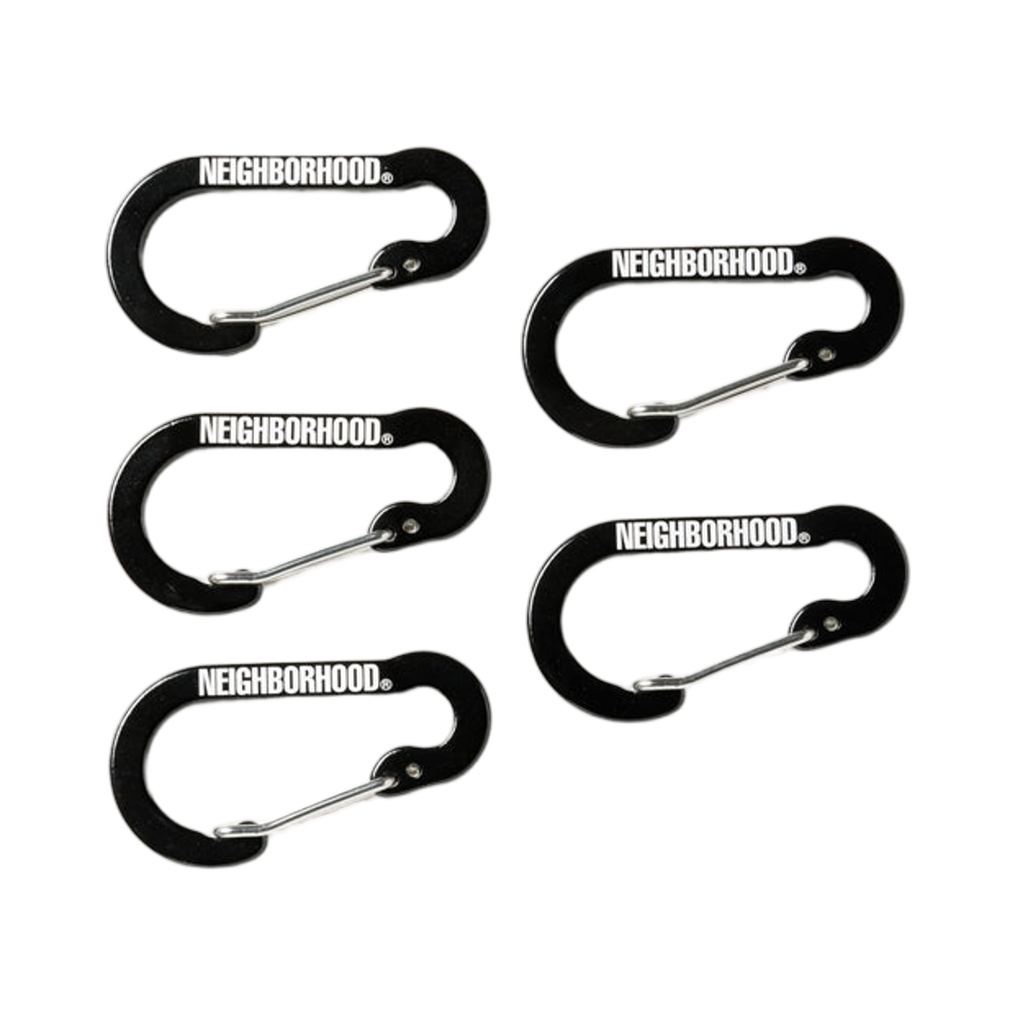 네이버후드 카라비너 블랙 세트(Neighborhood Carabiner Black Set)