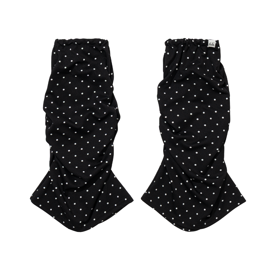 어글리쉐도우 도트 셔링 레그 워머 블랙