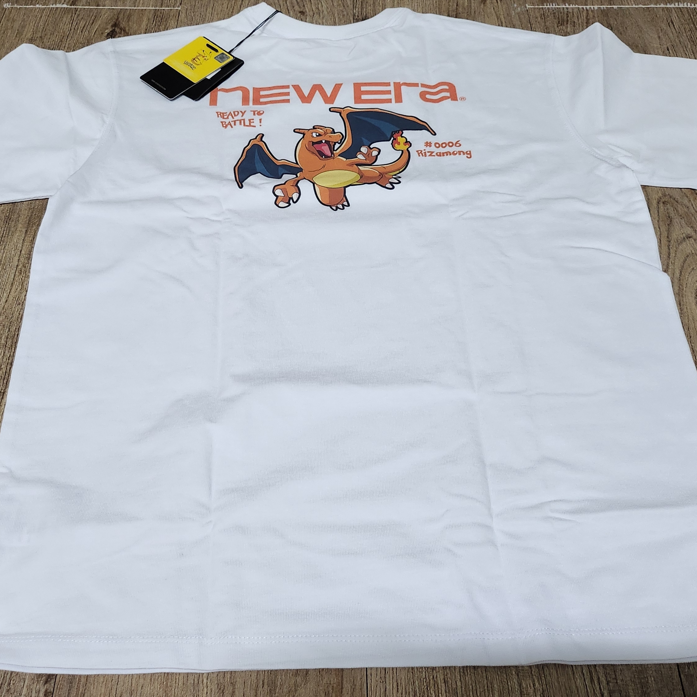 (Kids) New Era x Pokemon Logo T-Shirt White 착용 스타일 - 2