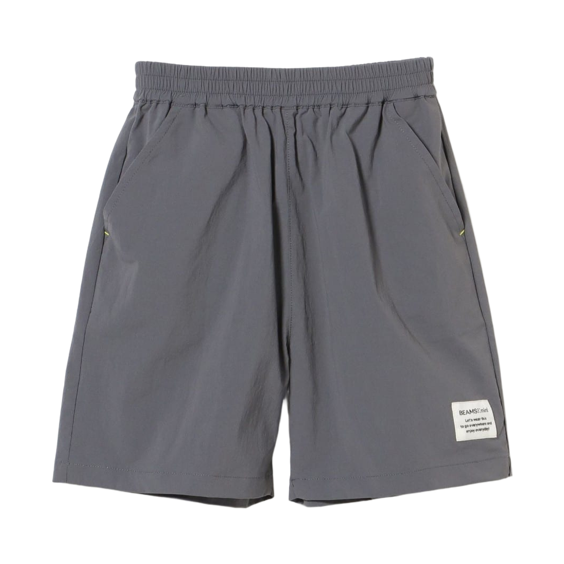(키즈) 빔즈 미니 워터 리펠런트 나일론 쇼츠 차콜 그레이 - 웹 한정((Kids) Beams Mini Water Repellent Nylon Shorts Charcoal Gray - Web Exclusive)