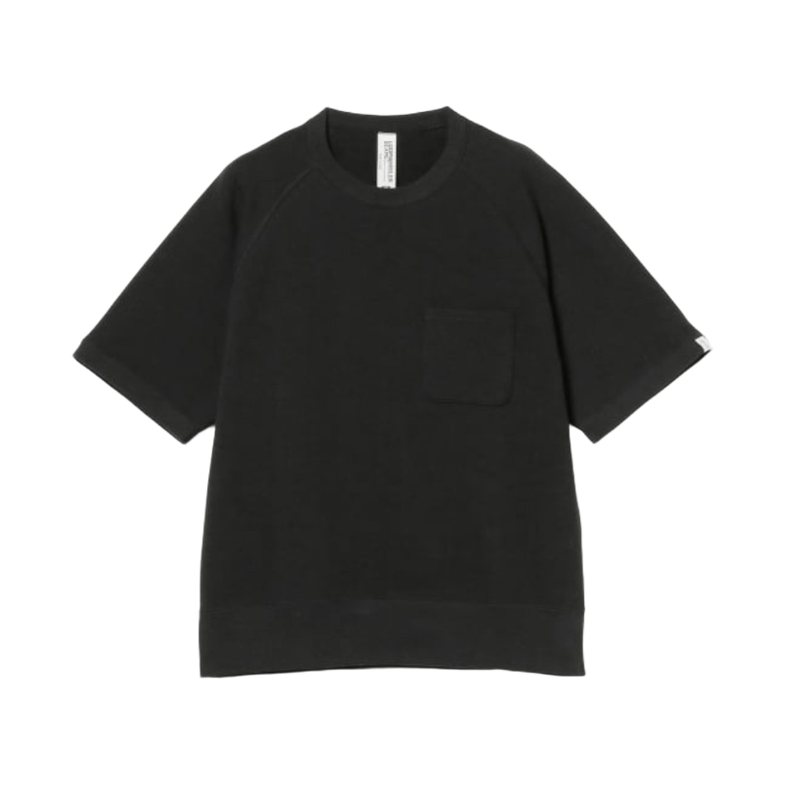 38-03-0009-593 Beams Plus x Loopwheeler Extra Light Short Sleeve Sweat Black