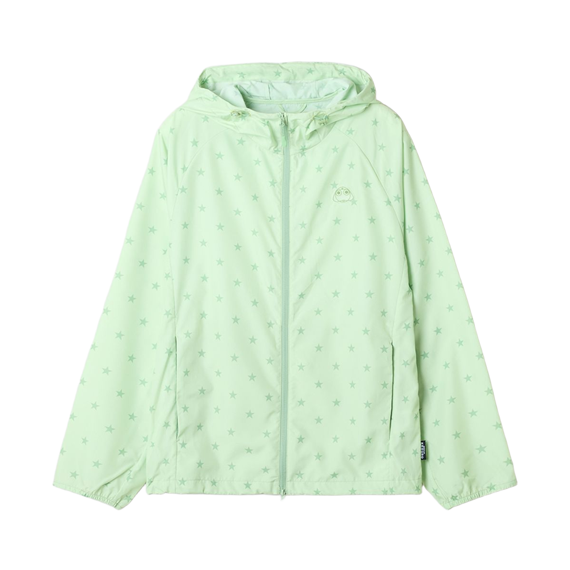 스파오 x 개구리 중사 케로로 라이트 패커블 윈드브레이커 그린(Spao x Sergeant Keroro Light Packable Windbreaker Green)