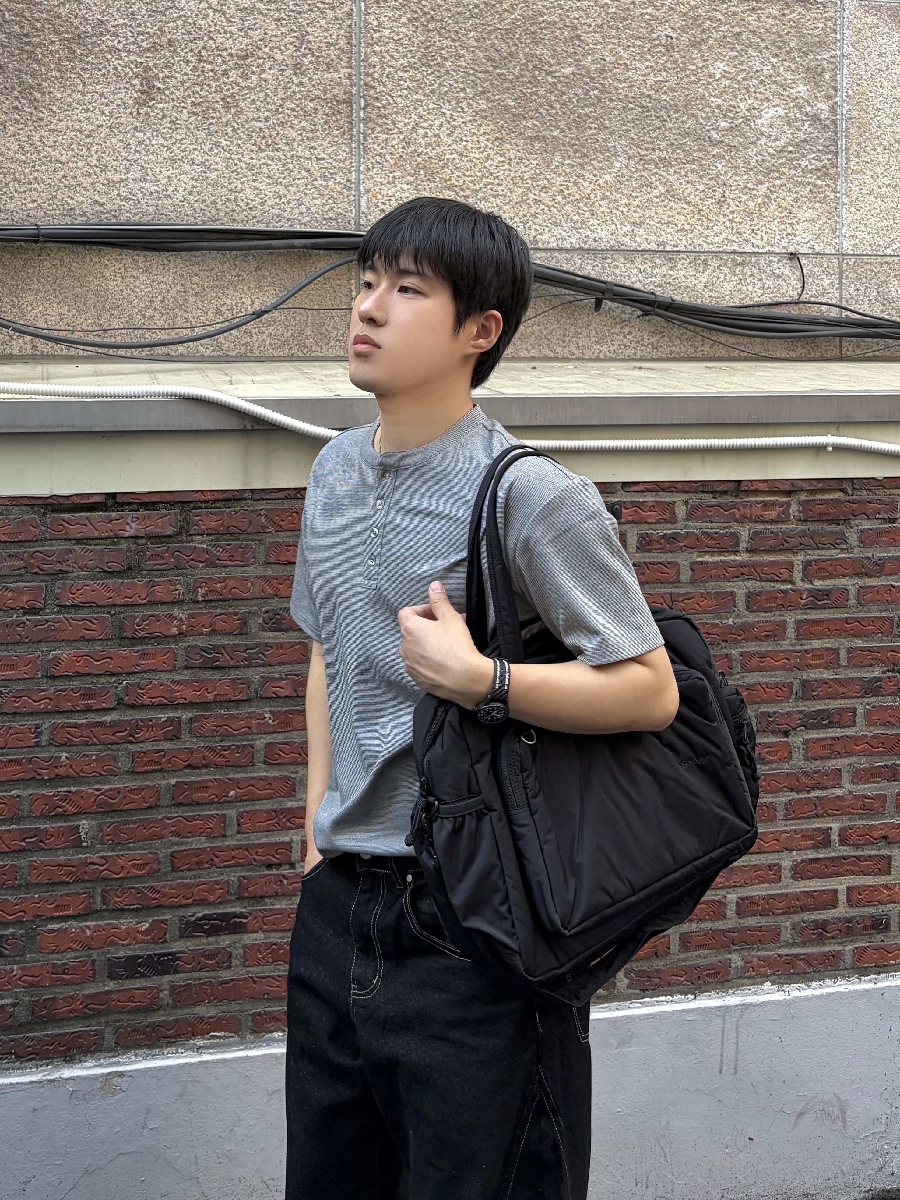 Dr. Martens 1461 Smooth Black 착용 스타일 - 3